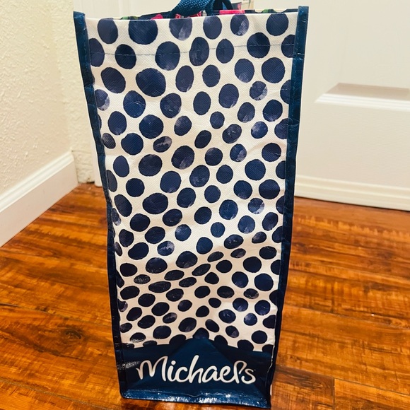 Micheals XLarge Floral Tote shopping bag reusable eco friendly - Picture 11 of 11
